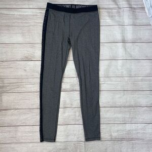 Under armour women S pull on compression leggings grey & black